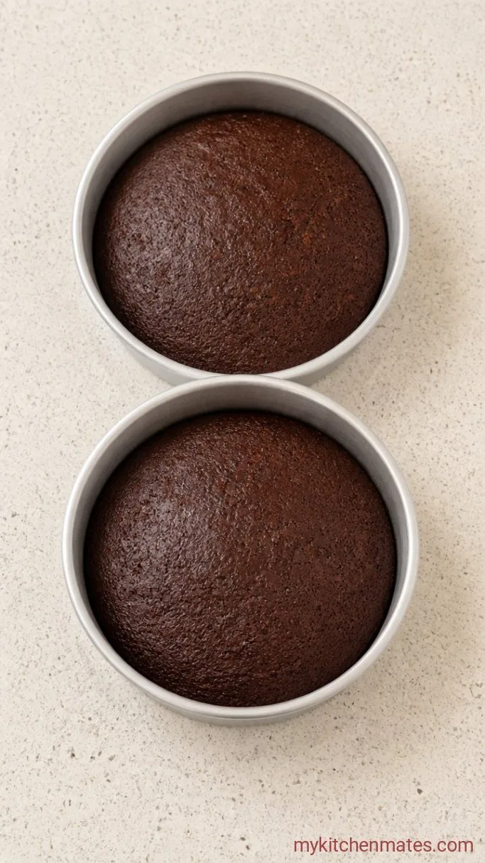 Rich Gluten-Free German Chocolate Cake Step 2: Bake the Layers