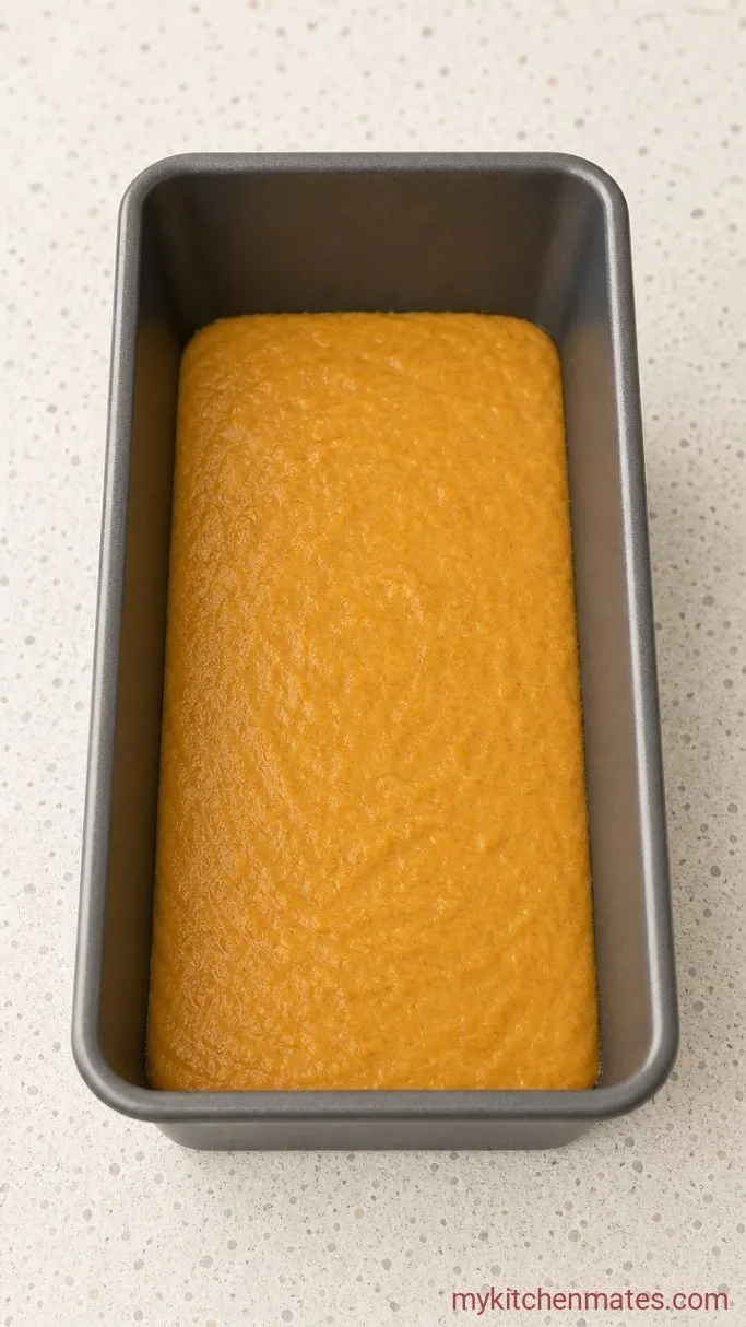 Snickerdoodle Pumpkin Bread with Cinnamon Sugar Crust Step 2: Bake the Pumpkin Bread