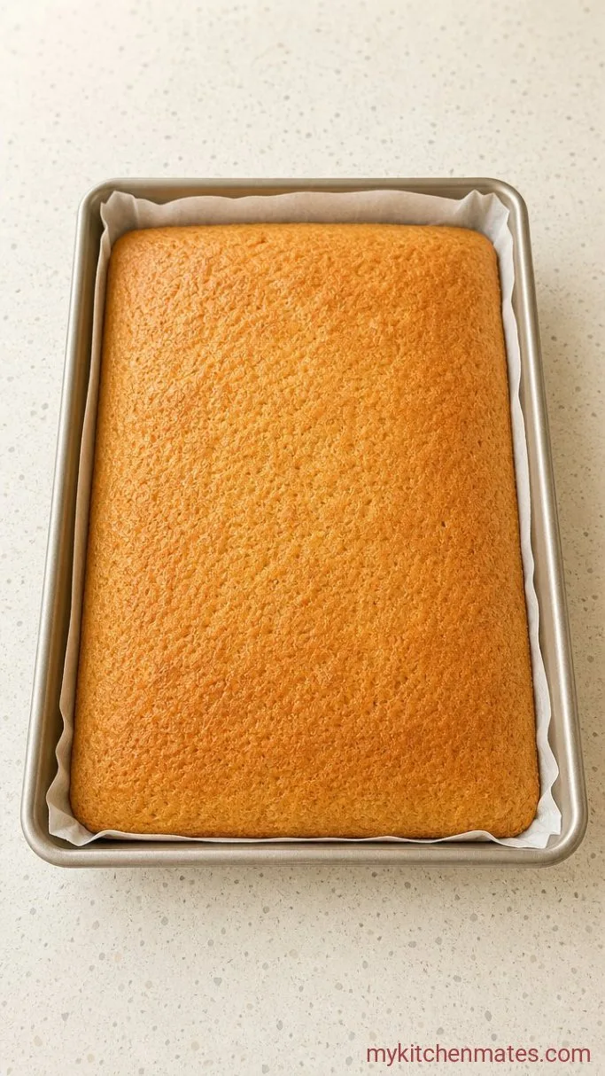 Fluffy Banana Roll Cake That Never Cracks Step 2: Bake the Sponge