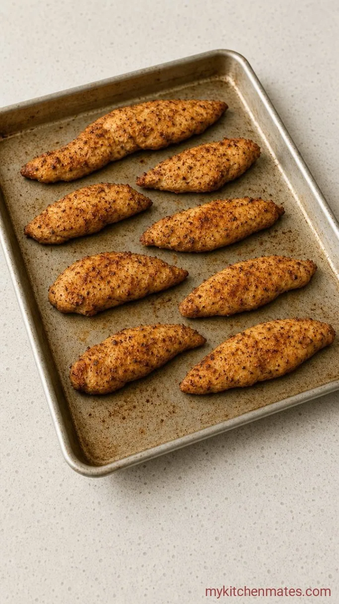 Sticky Baked BBQ Chicken Tenders (30 Minutes) Step 2: Bake the Tenders