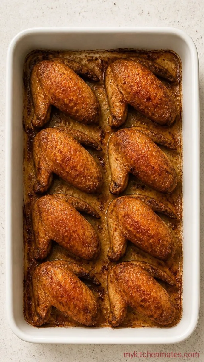 Crispy Baked Whole Chicken Wings with Soy-Garlic Glaze Step 2: Bake the Wings