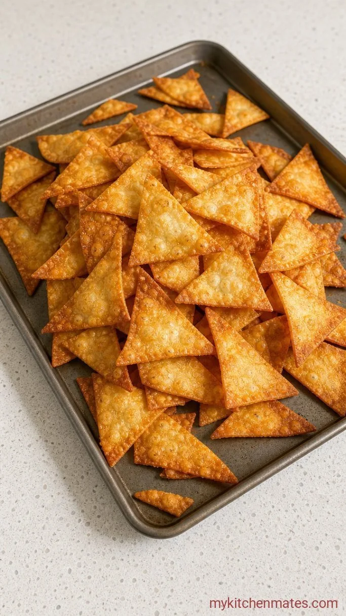 Step 2: Bake the Wonton Chips