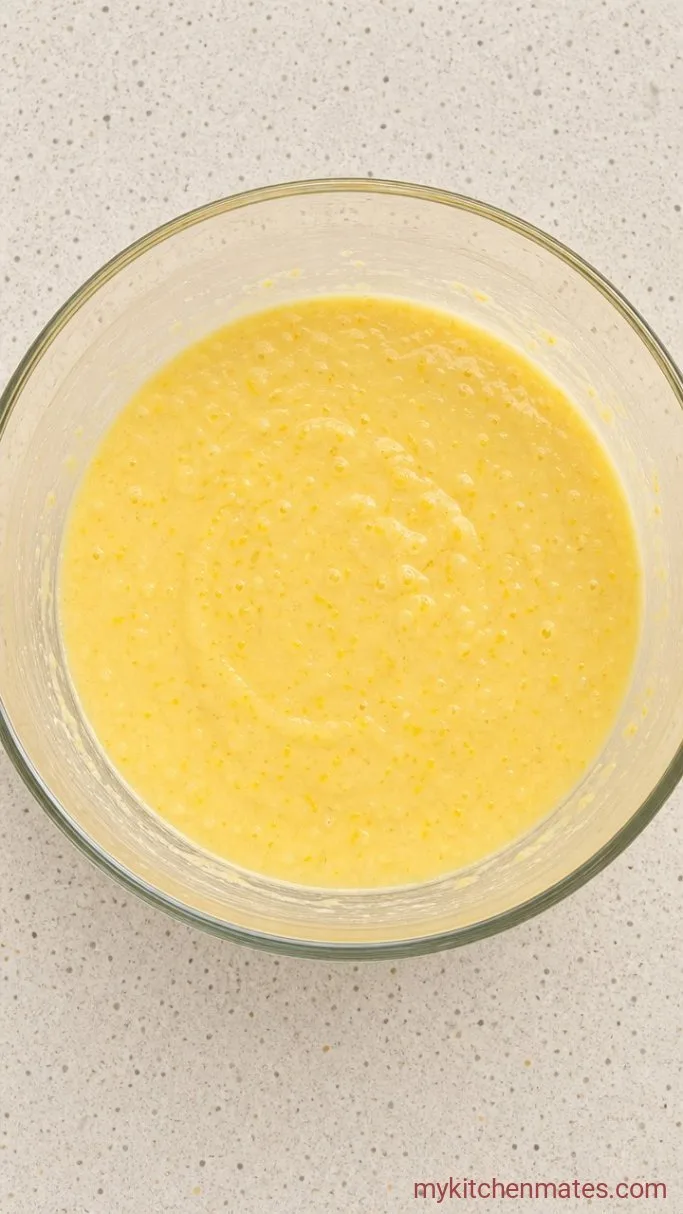 Step 2: Beat in Eggs and Lemon
