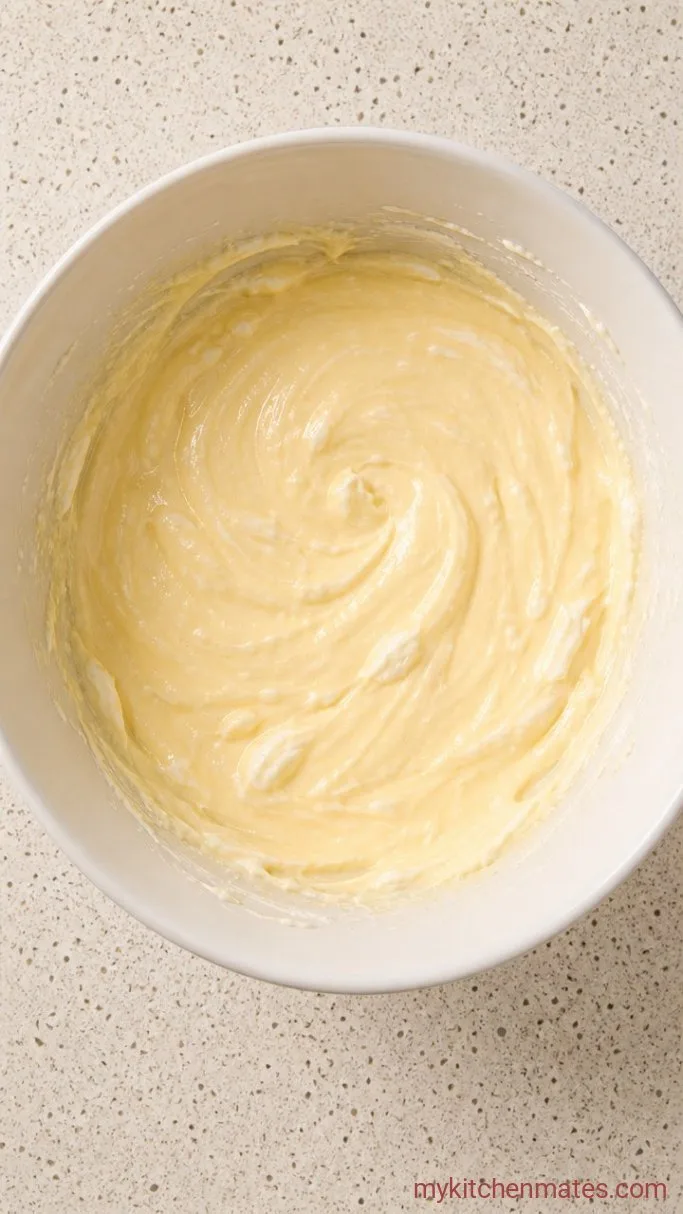 Step 2: Beat in the Cream Cheese and Egg