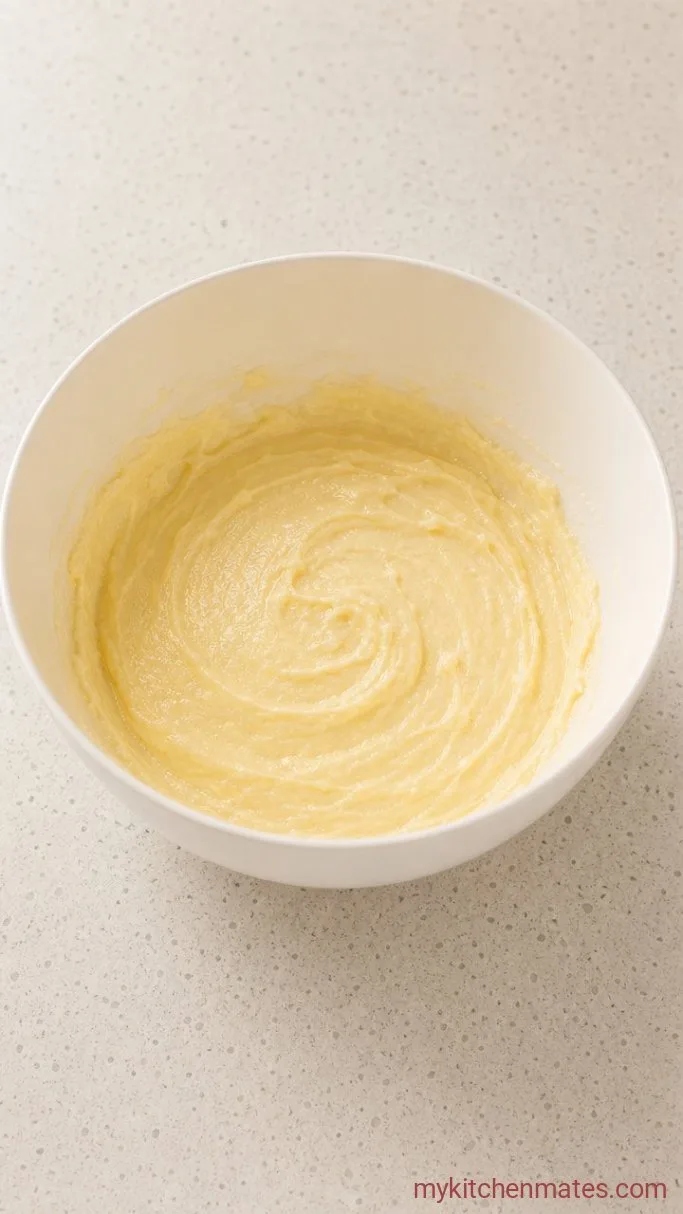 Step 2: Beat in the Egg and Extracts