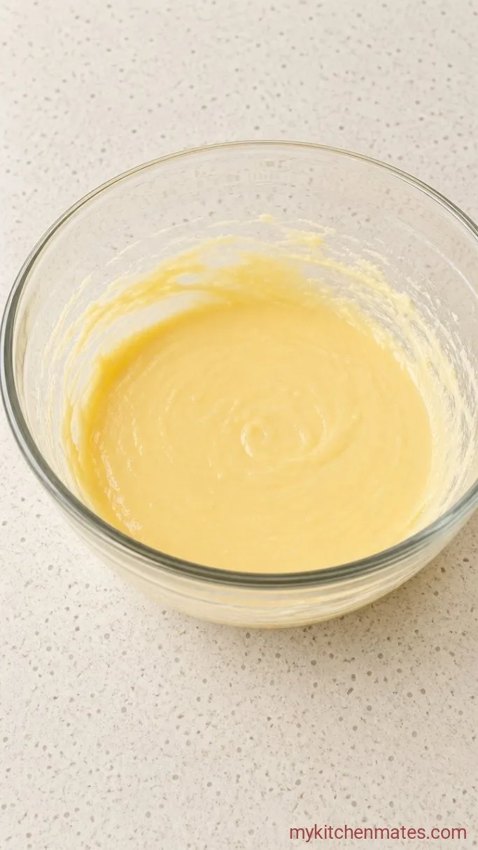 Step 2: Beat in the Egg and Peppermint