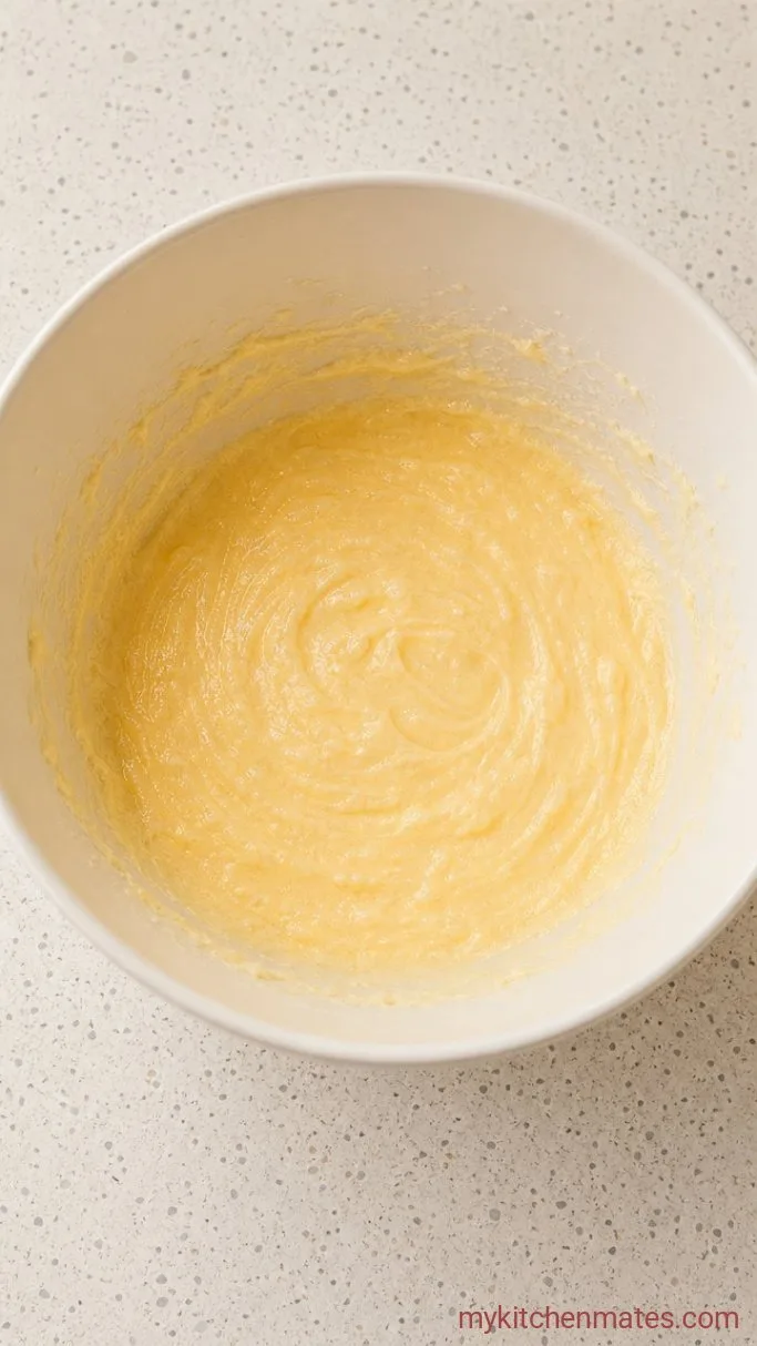 Step 2: Beat in the Egg and Vanilla