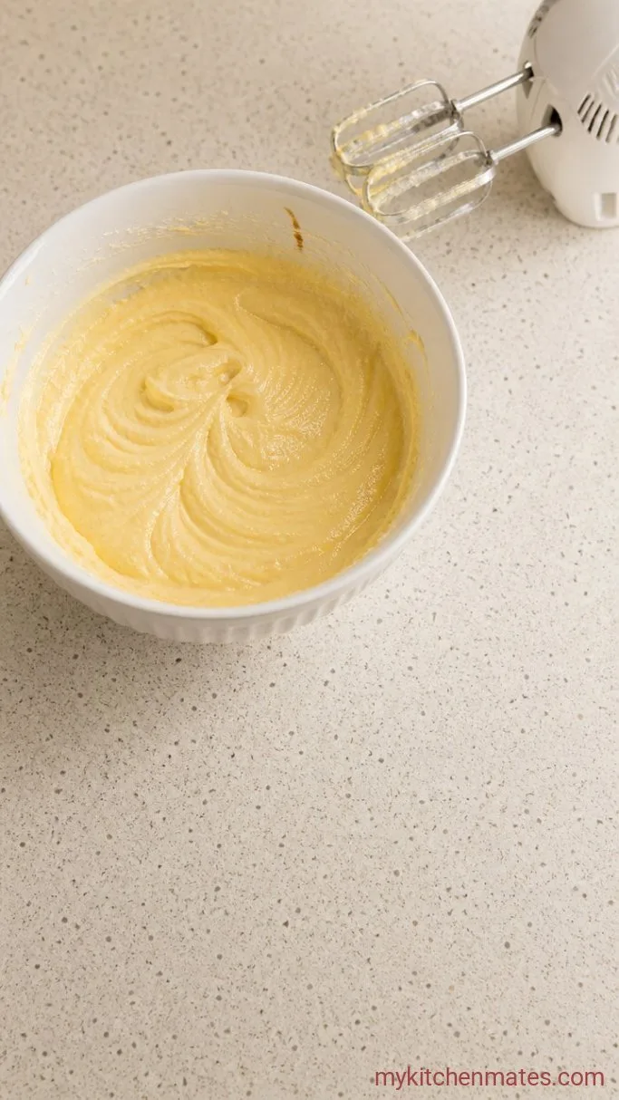 Step 2: Beat in the Egg and Vanilla
