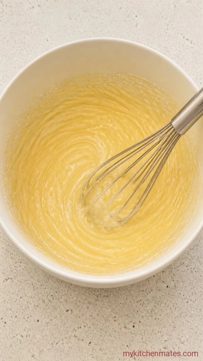 Step 2: Beat in the Egg and Vanilla