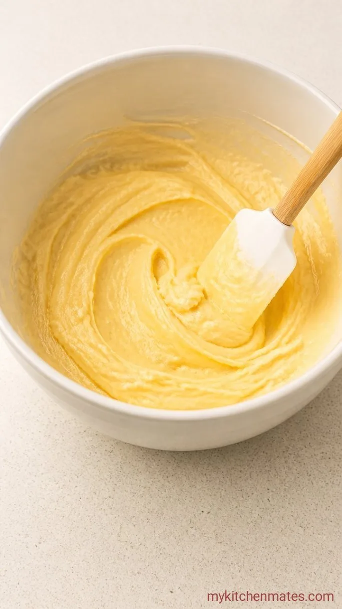 Step 2: Beat in the Egg and Vanilla