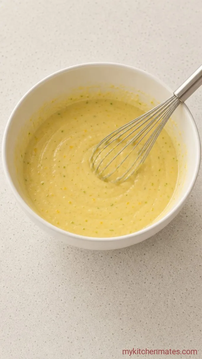 Step 2: Beat in the Eggs and Citrus