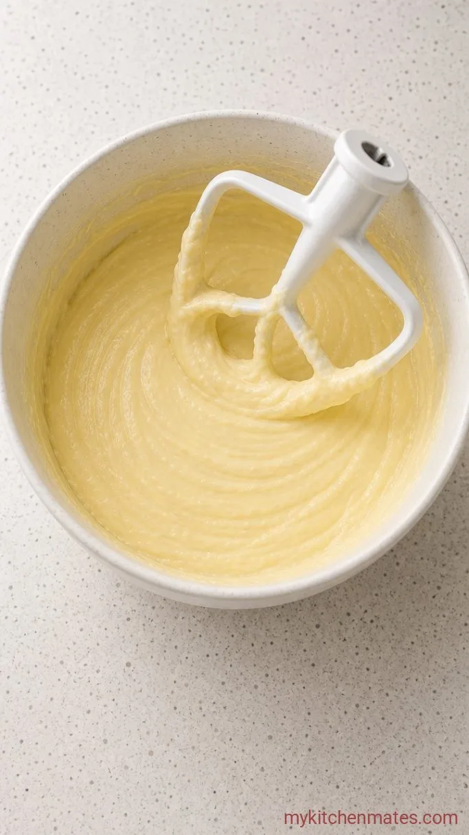 Step 2: Beat in the Eggs and Cream Cheese