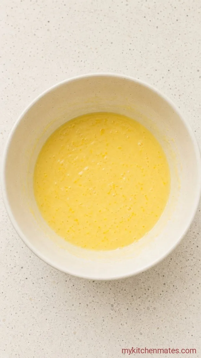 Step 2: Beat in the Eggs and Lemon