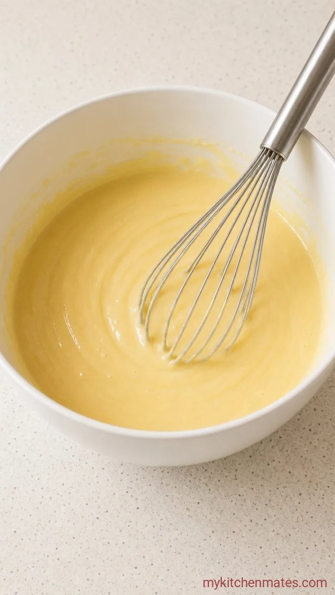 Step 2: Beat in the Eggs and Vanilla