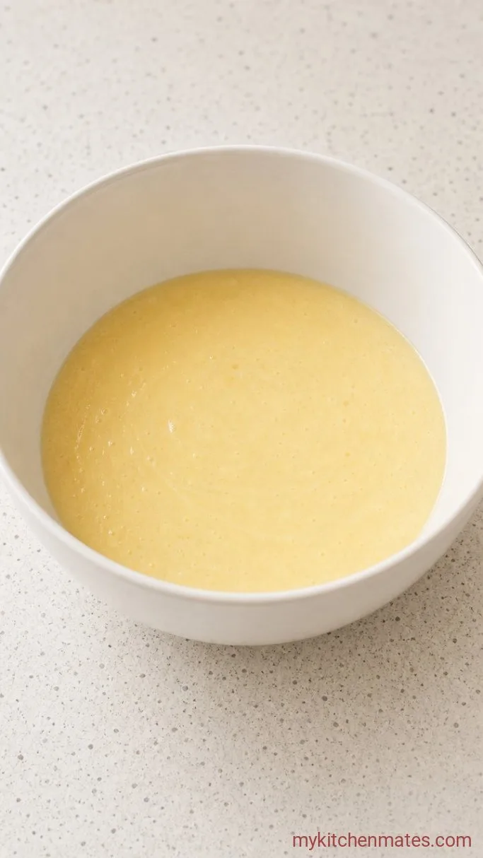 Step 2: Beat in the Eggs, Sour Cream, and Extracts