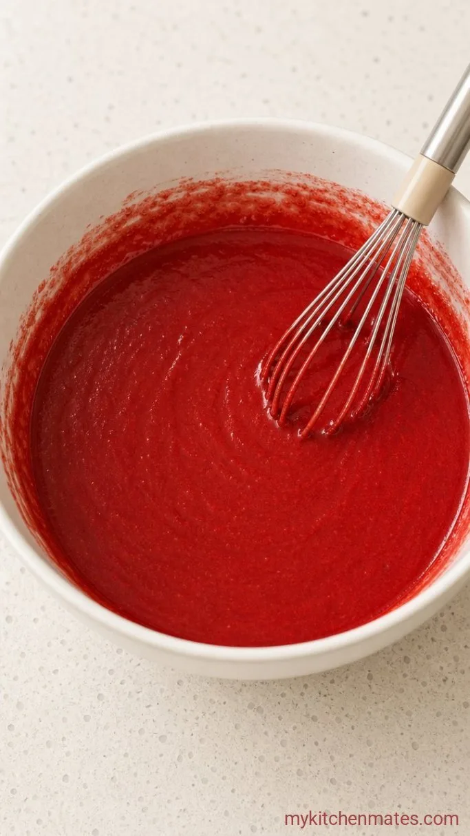 Step 2: Beat the Wet Ingredients and Color