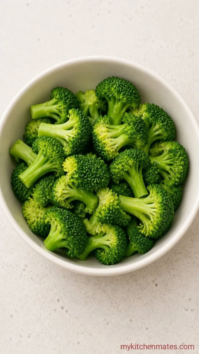 Creamy Broccoli Cheese Casserole with Buttery Cracker Topping Step 2: Blanch the Broccoli