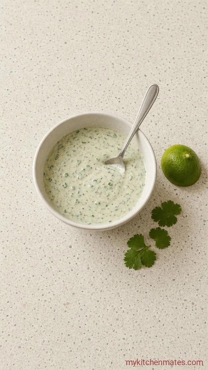 Step 2: Blend in the Cilantro and Lime