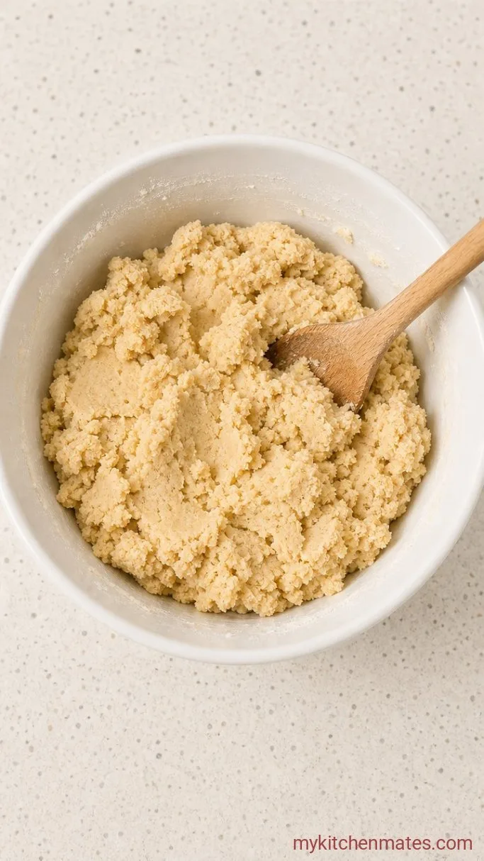 5-Ingredient Powdered Sugar Cookies Step 2: Blend in the Flour
