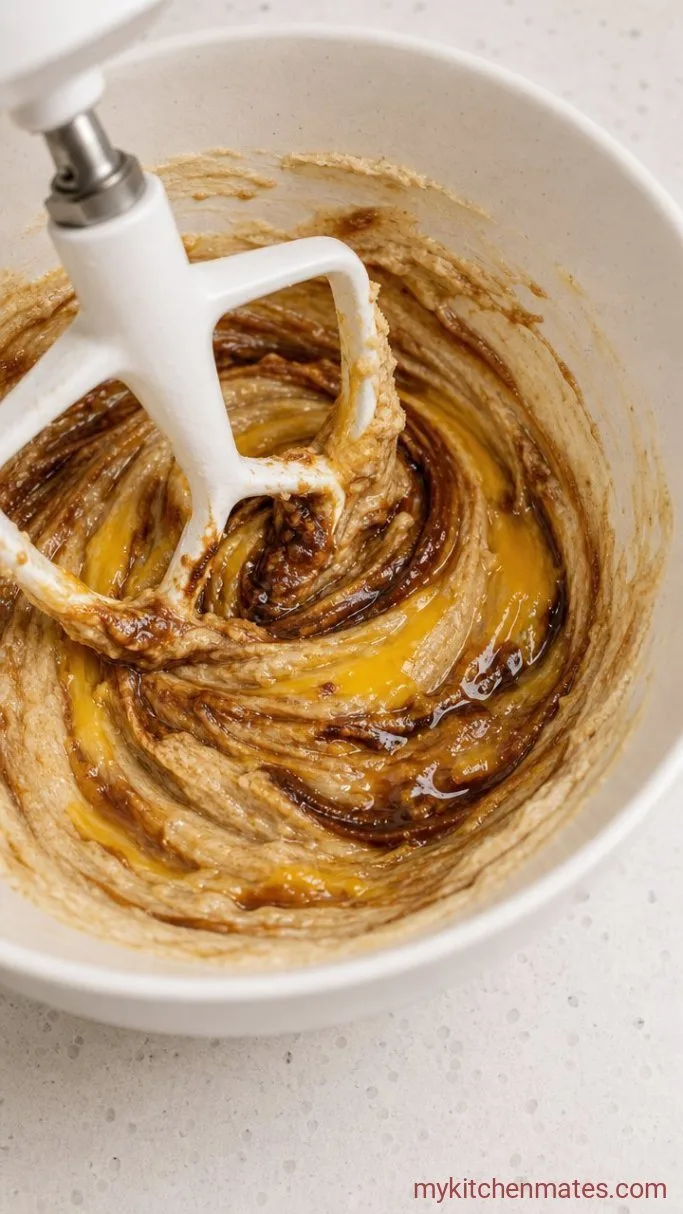 Soft Gingerbread Cookies That Stay Soft for Days Step 2: Blend in the Molasses and Egg