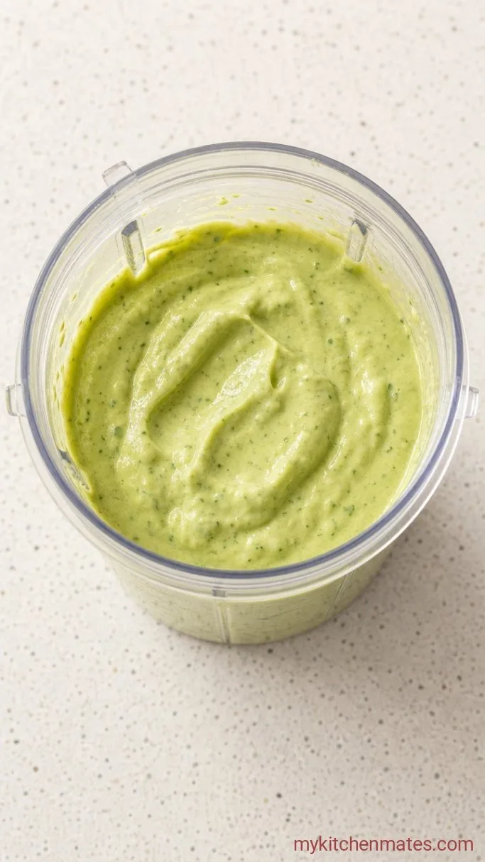 Quick Keto Taco Salad with Creamy Avocado Dressing Step 2: Blend the Avocado Dressing