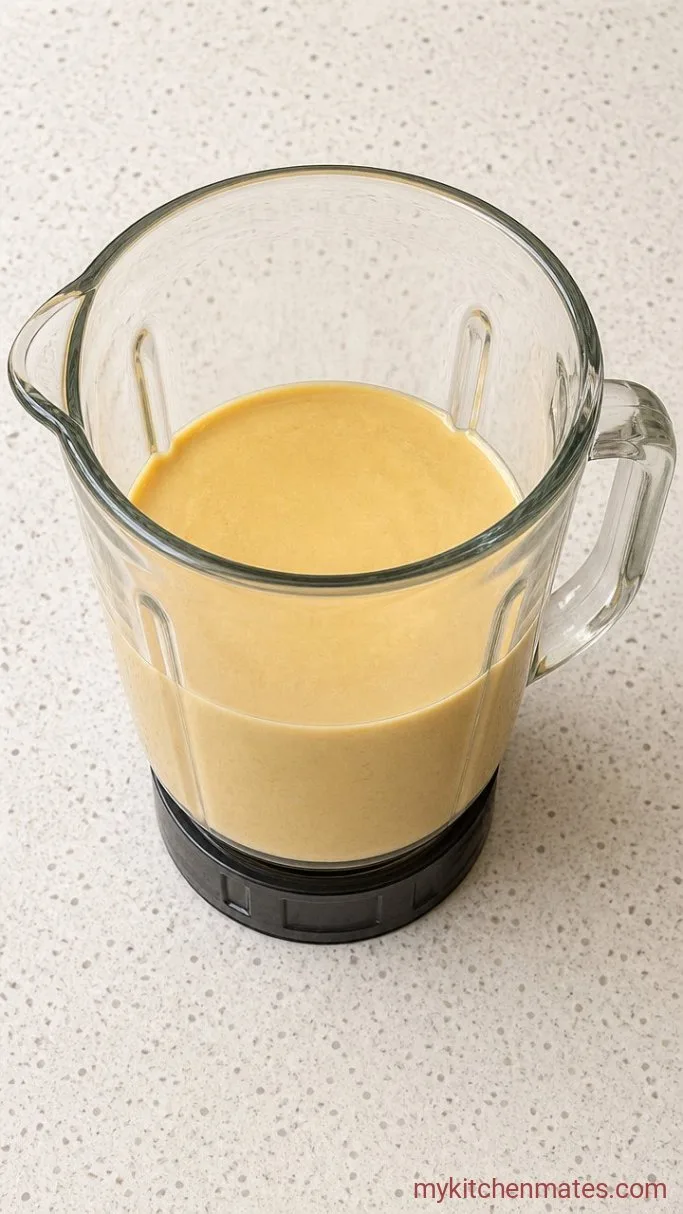 4-Ingredient Creamy Vegan Pasta Step 2: Blend the Cashew Cream Sauce