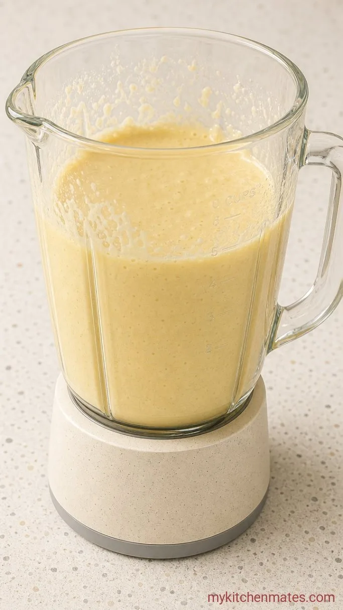 Step 2: Blend the Cottage Cheese Batter