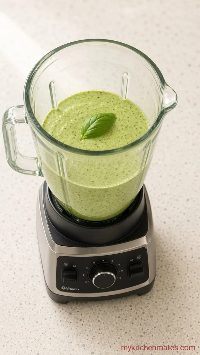 Herb-Loaded Green Goddess Pasta Salad Step 2: Blend the Herb Dressing