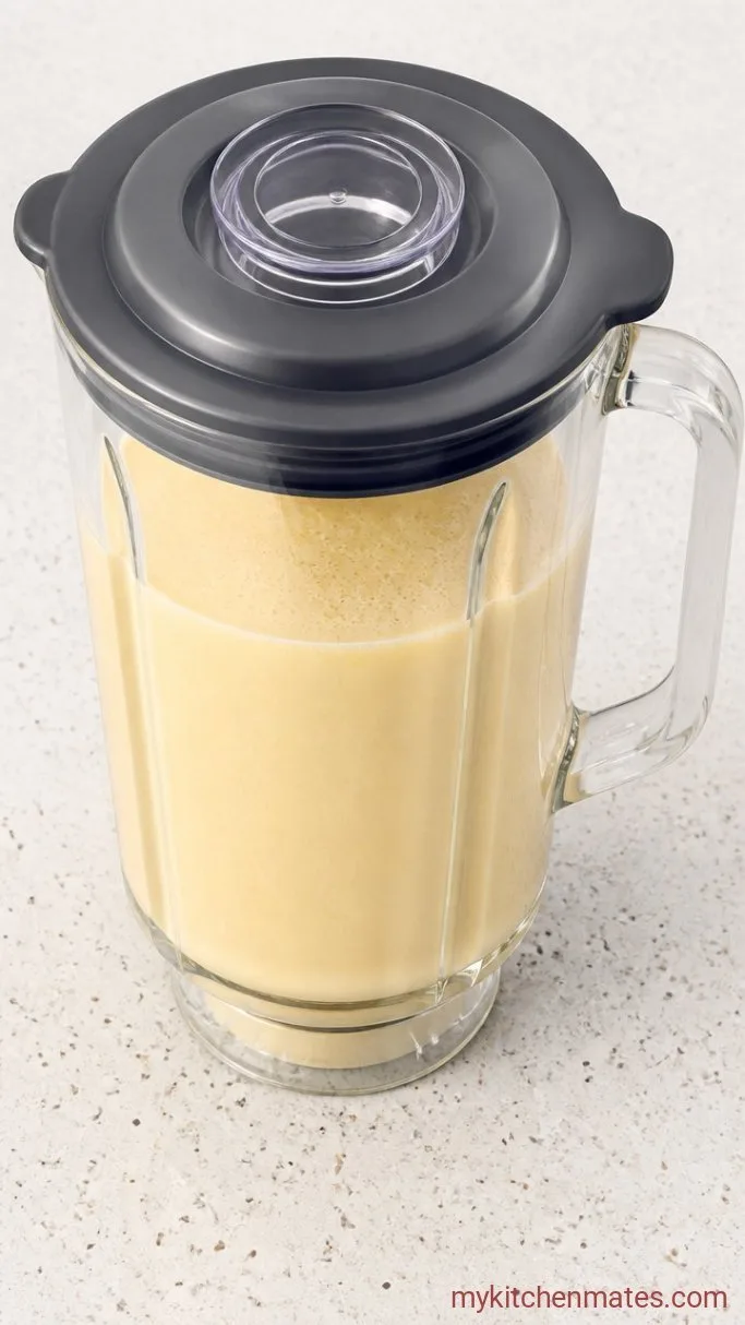 Creamy Butterscotch Milkshake (5 Minutes) Step 2: Blend the Milkshake