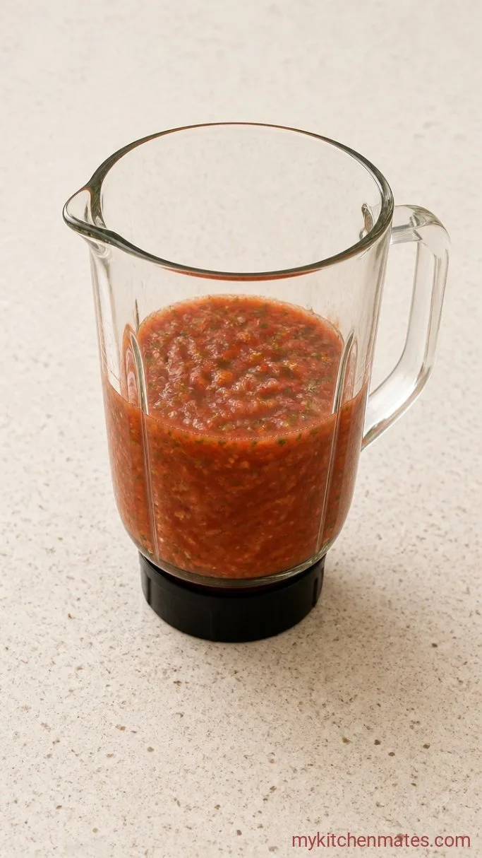Step 2: Blend the Salsa Roja
