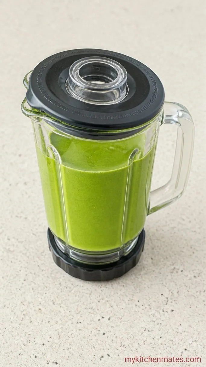 Creamy 3-Ingredient Matcha Green Tea Smoothie Step 2: Blend the Smoothie
