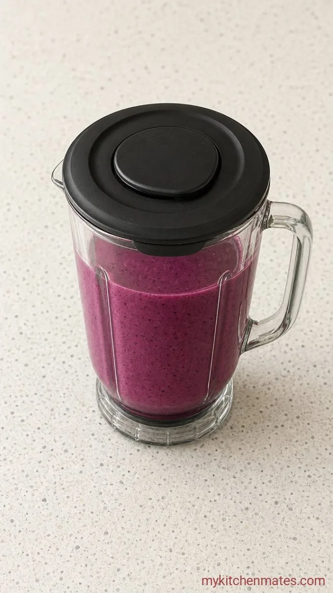 Creamy 5-Minute Greek Yogurt Berry Smoothie Step 2: Blend Until Smooth