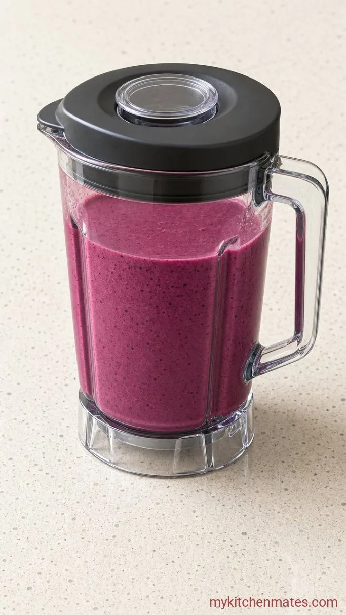 Creamy 3-Ingredient Berry Yogurt Smoothie Step 2: Blend Until Smooth