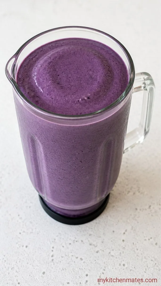 5-Minute Blueberry Protein Shake Step 2: Blend Until Smooth