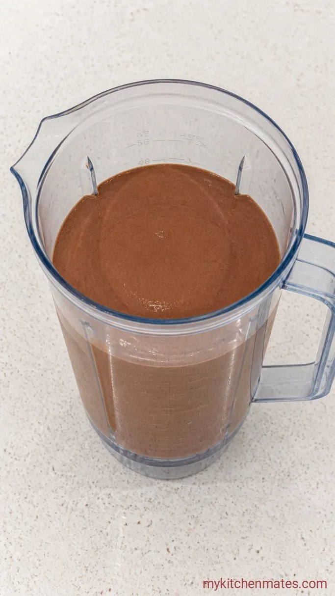 Low Carb Chocolate Peanut Butter Protein Shake Step 2: Blend Until Thick