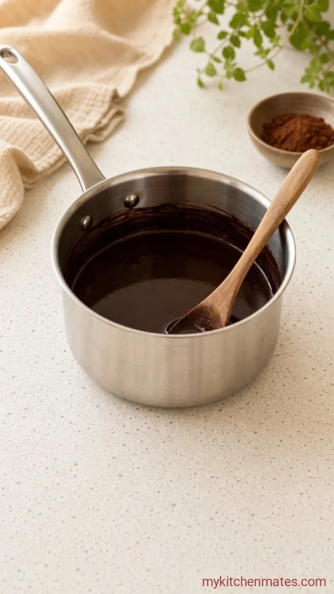 Step 2: Bloom the Cocoa in Hot Liquid