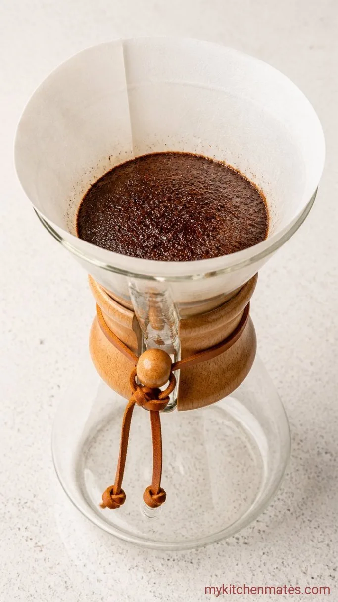 4-Minute Chemex Pour Over Coffee: Clean, Smooth, and Foolproof Step 2: Bloom the Coffee Grounds