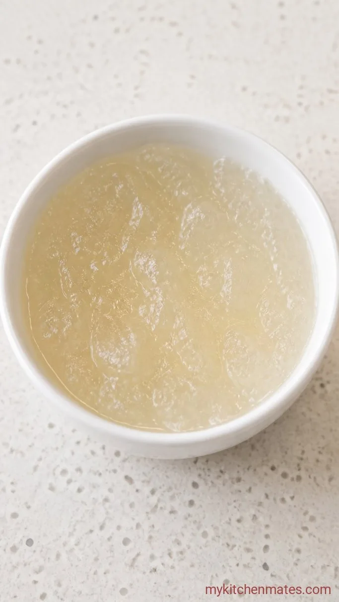 No-Bake Passion Fruit Cheesecake Step 2: Bloom the Gelatin