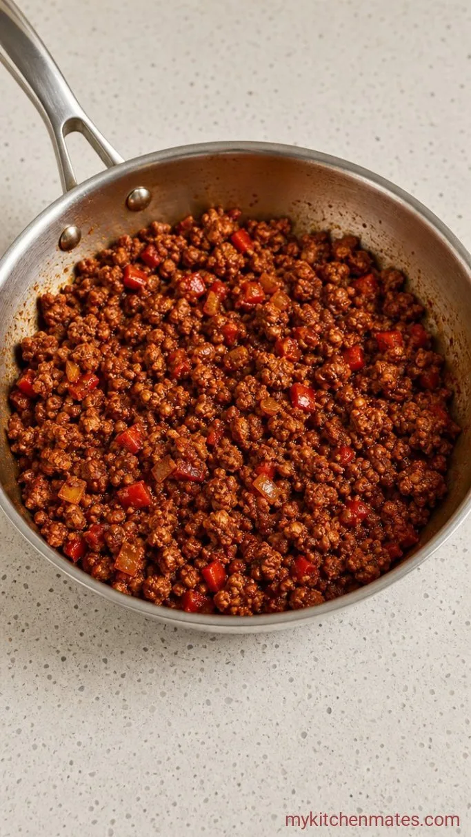 Crockpot Ground Turkey Chili Step 2: Bloom the Spices