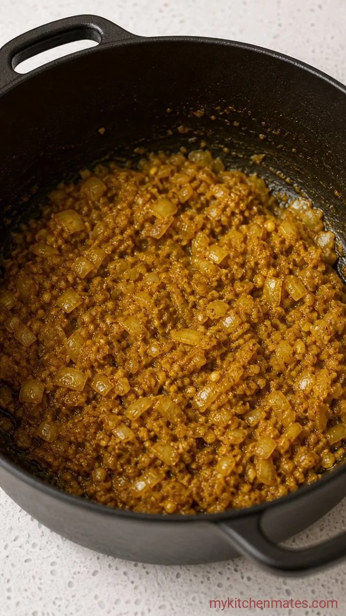 Creamy Coconut Lentil Soup (Ready in 30 Minutes) Step 2: Bloom the Spices