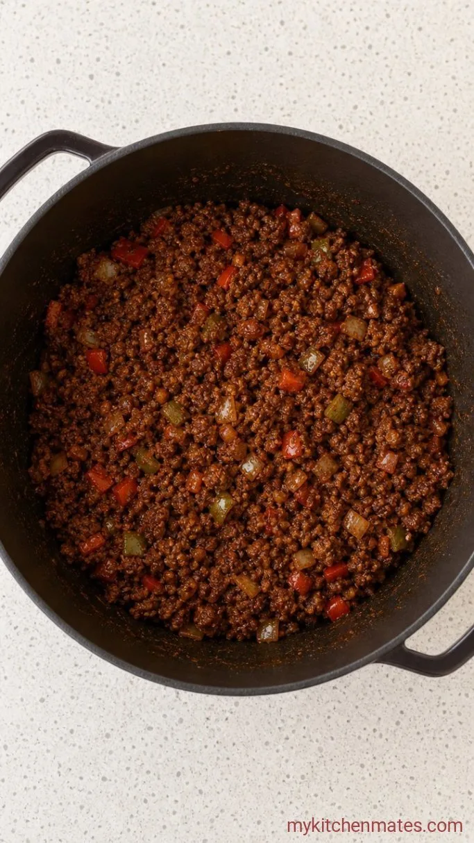 High-Protein Beef and Bean Chili (Ready in 45 Minutes) Step 2: Bloom the Spices