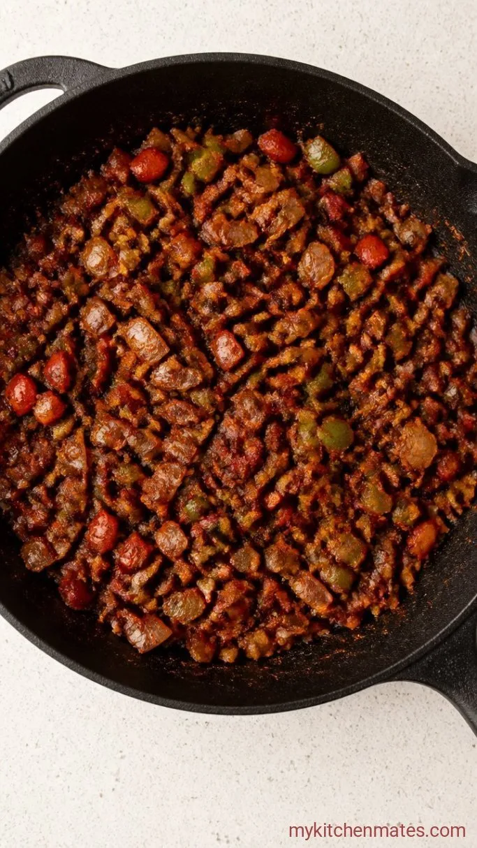 30-Minute Lentil Sloppy Joes Step 2: Bloom the Spices