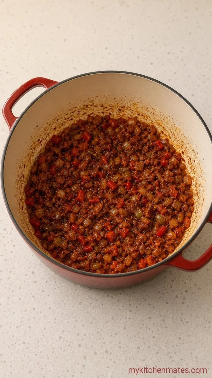 Step 2: Bloom the Taco Seasoning