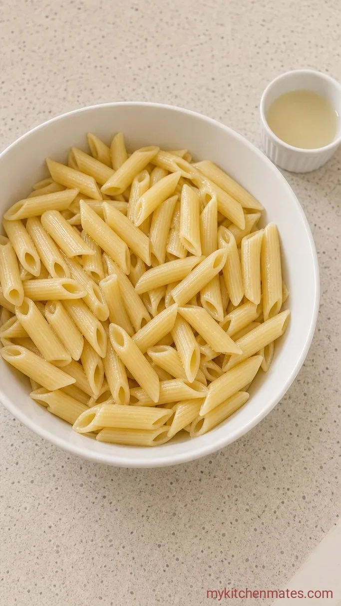 Creamy Baked Boursin Pasta with Cherry Tomatoes Step 2: Boil the Pasta