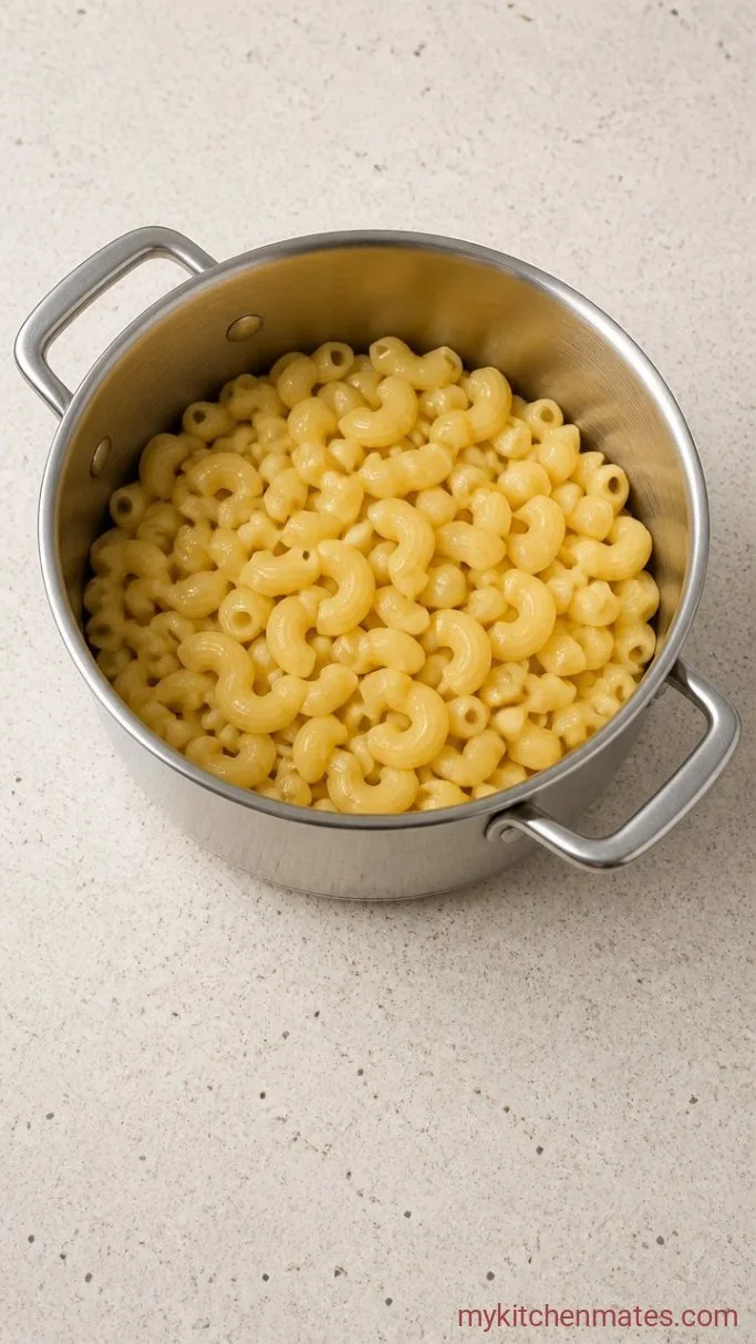 Crispy-Topped Loaded Mac and Cheese Step 2: Boil the Pasta