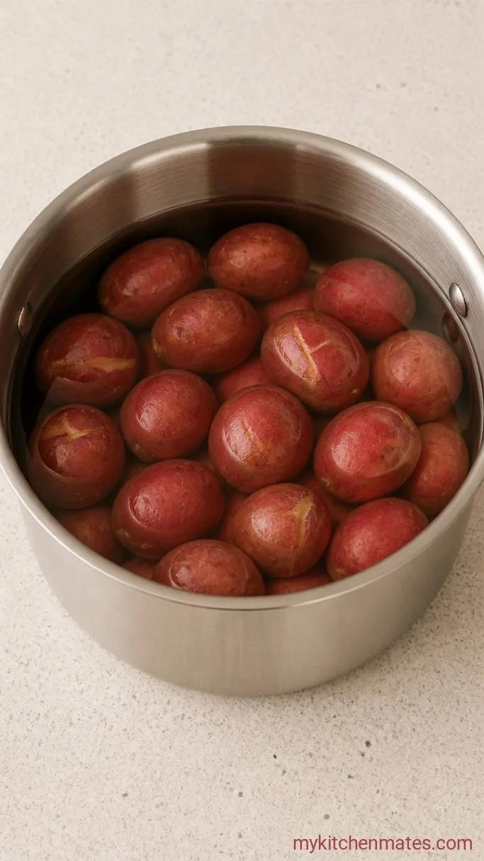 Skin-On Garlic Mashed Red Potatoes Step 2: Boil the Potatoes
