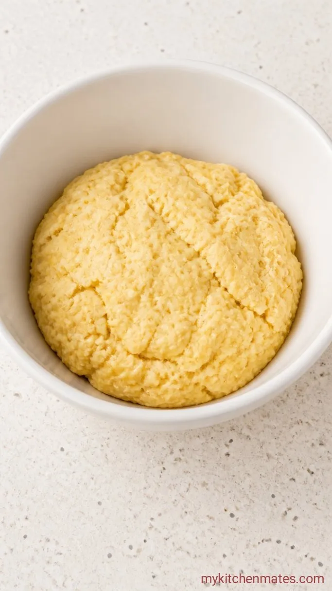 Homemade Custard Cream Biscuits Step 2: Bring the Dough Together