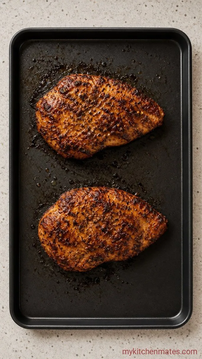 15-Minute Juicy Broiled Chicken Breasts Step 2: Broil the Chicken