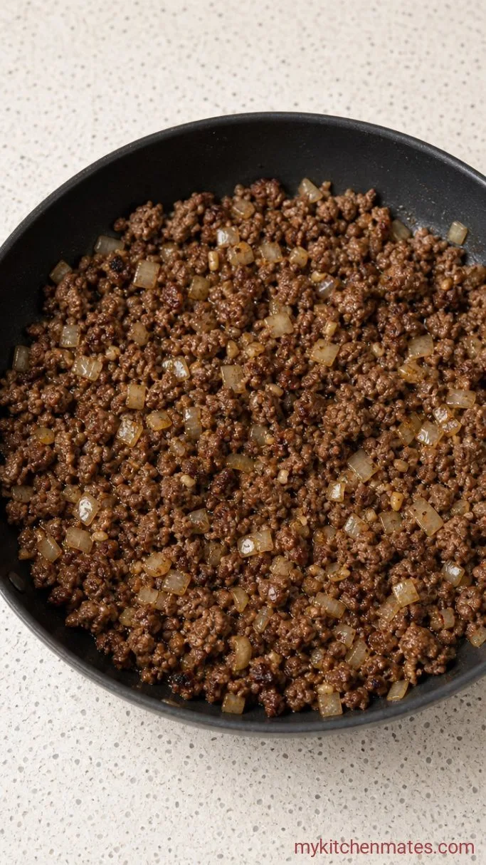 Step 2: Brown the Beef and Aromatics