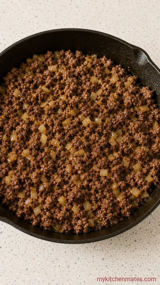 Step 2: Brown the Beef and Onion